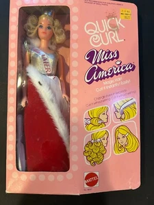 1972 BARBIE STEFFI FACE MISS AMERICA QUICK CURL NRFB NO 8697 - Picture 1 of 11