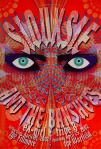 Póster de SIOUXIE & THE BANSHEES San Francisco Fillmore F520 - Imagen 1 de 1