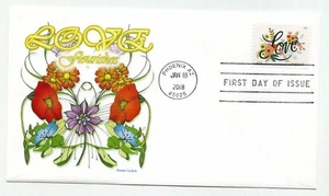 5255 Love Flourishes, Panda Cachets, FDC - Imagen 1 de 1