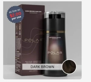 Polar hair care: Hair dye shampoo, 200ml/6.76 fl.oz, brown or black - Picture 1 of 2