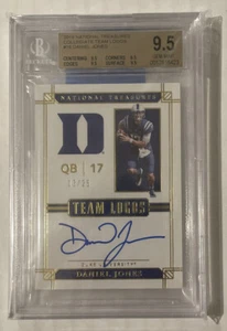 2019 Daniel Jones National Treasures #16 Rookie #/25 BGS 9.5 | Auto 10 GEM 4x9.5 - Picture 1 of 4