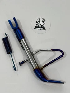 SCOOTER 50CC 150CC GY6 DIO JOG SIDE KICK STAND BLUE / SILVER - Picture 1 of 2