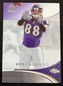 QUINN SYPNIEWSKI Baltimore Ravens 2006 SP Authentic #114 Rookie Card RC #180/750 - Picture 1 of 1