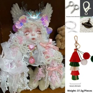 Broche Otoño Invierno 100% Hecho a Mano Muñeca de Arcilla Hágalo Usted Mismo Cabeza Figura Adornos Navidad - Imagen 1 de 6