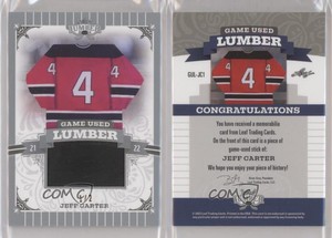 2021-22 Leaf Lumber Game Used Lumber Silver /2 Jeff Carter #GUL-JC1