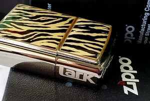 Zippo Lighter Phillip Morris 2008 Lark Animal Print on Black Ice Sealed LARK - Picture 1 of 10