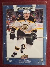 Zdeno Chara BLUE 2017-18 Upper Deck Compendium #25 Boston Bruins Trading Card