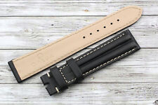 Omega Speedmaster Reduced Black Watch Strap Cinturino Pelle Liscia 18mm Promo