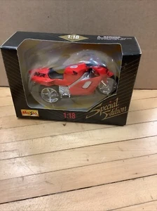Vintage Maisto Special Edition 1:18 Triumph Sprint RS Motorcycle, Orange, NIB - Picture 1 of 2