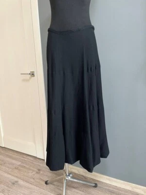 Ann Demeulemeester Long Skirt Virgin Wool Black Size 38 Us 6 Uk 10 - Image 1 of 4