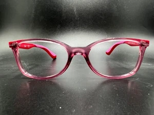 Girls Youth Ray-Ban Eyeglasses Kids RB 1586 Full Frame Square Plastic Pink Red - Picture 1 of 9