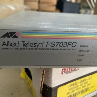 Allied Telesyn FS709FC 10 Base T/ 100 Base 8-Port External Switch  - Image 1 of 3