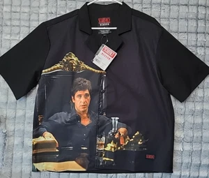 Scarface Reason Al Pacino Tony Montana Men's Large Shirt Movie Scene Throne - Picture 1 of 3