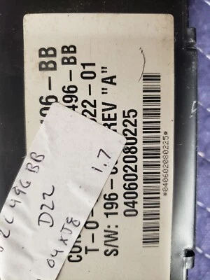 JAGUAR S-TYPE PARKING AID CONTROL MODULE 2W932C496BB 2003 2004 2005 2006 07 2008 - Imagem 1 de 4