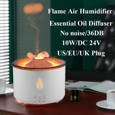 Essential Oil Diffuser Jellyfish Flame Air Humidifier Cool Mist Sprayer 300ML - Image 1 of 4