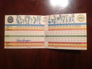 EXTREMELY RARE AUTOGRAPHED GENE SARAZEN SCORECARD PGA NATIONAL GOLF CLUB - Picture 1 of 3