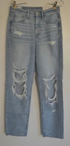 American Eagle, 27W, Size 4, Highest Rise, 90's, Boyfriend, Blown Out Blue, Jean - Picture 1 of 12