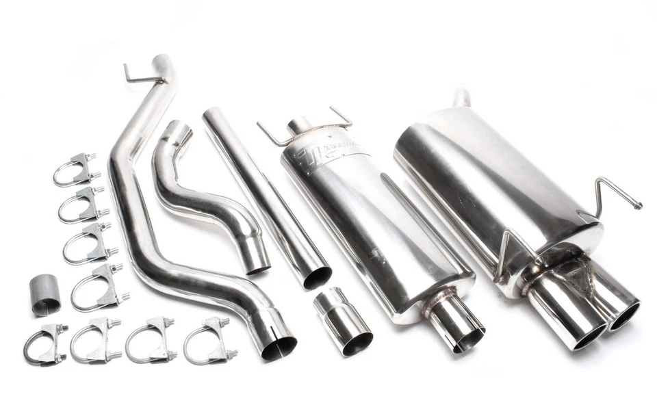 Sistema de acero inoxidable TA-Technix 2x76 mm rebordeado redondo Opel Vectra C - Imagen 1 de 1