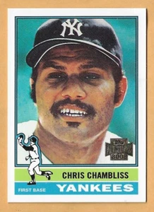 Tarjeta #72 Chris Chambliss New York Yankees #65 1976 - Topps Archives casi nueva-como nueva 2002 - Imagen 1 de 2