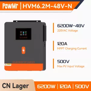 PowMr 6200W 48V inverter solare incorporato MPPT 120A regolatore di carica - Foto 1 di 12