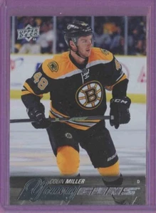 2015 15-16 UD UPPER-DECK YOUNG GUNS BOSTON BRUINS COLIN MILLER #247 ROOKIE - Picture 1 of 2