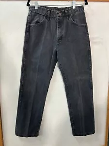 Vintage Rustler Jeans Mens 32x34 Black Distressed 90s USA - Picture 1 of 10