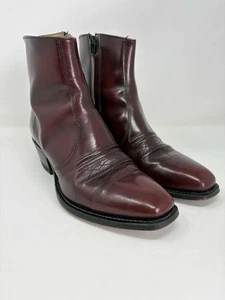 Vintage Sears 60er - 70er Jahre Leder Cowboy Western Stiefeletten BEATLE Boots, 9,5 D - Bild 1 von 17