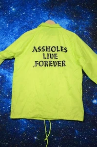 Chaqueta cortavientos Assholes*s Live Forever para hombre mediana Coach ropa de calle - Imagen 1 de 7