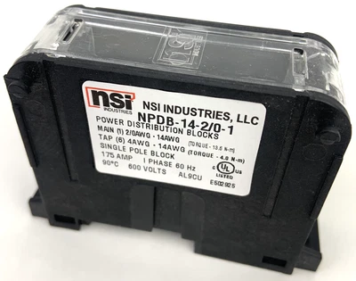 NSI Industries NPDB-14-2/0-1 Power Distribution Block - Image 1 of 4