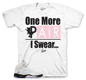 T-Shirts To Match Retro 5 Soft Pink AJ5 Sneakers - One More Pair Sneaker Tees - Picture 1 of 4