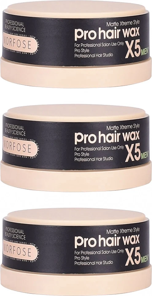 Morfose Pro Hair Wax X5 Matte / Men 3x150 ml - Bild 1 von 1