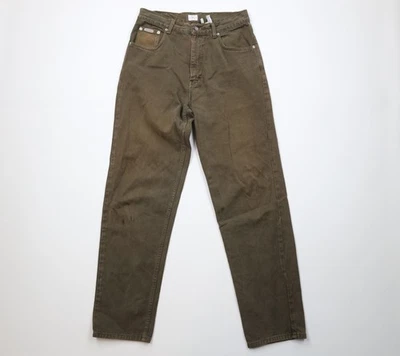 Vintage 90s Calvin Klein Mens 32x34 Distressed Relaxed Fit Denim Jeans Green - Image 1 of 4