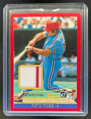 Camiseta Donruss Pete Rose Retro 1984 2024 roja #57/99 Phillies Foto 1 de 2