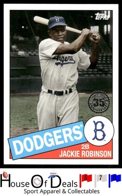 2020 Topps #85-22 Jackie Robinson 35th Anniv Brooklyn Dodgers Card - Image 1 of 2