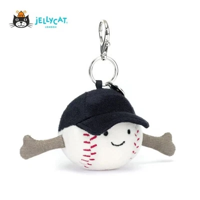 Jellycat Amuseables Baseball Bag Charm Keychain 12cm Plush NWT Cute Gift - Image 1 of 4