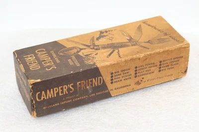 1951-1953 OVERLAND Campers Friend, Camping Pocket Knife in Box - Image 1 of 4