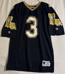Jake Haener #3 New Orleans Saints NFL Football Jersey Black Size 44 Champion - Picture 1 of 15