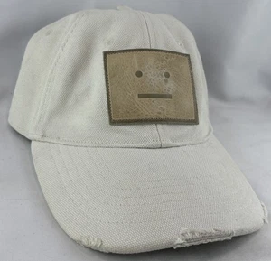 Acne Studios Cunov Canvas Frayed Face Cap Oat Beige Gebraucht - Bild 1 von 12