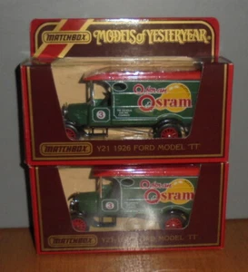 Ford Matchbox Ayer Y21 Modelo TT Osram Variaciones Descuento P&P para Multi - Imagen 1 de 4