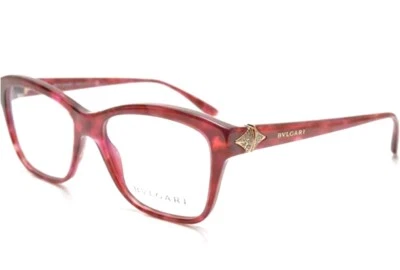 Nuevo BVLGARI BV 4078-B 5287 51mm Mármol Rojo Cristales Swarovski Anteojos Italia Foto 1 de 4