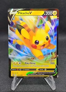 Pikachu V SWSH285 Holographic Black Star Promo Pokemon TCG Near Mint - Picture 1 of 2