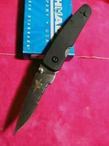 BENCHMADE🦋 855S ⚡️Pardue⚡️ (Brushed Alum./ATS-34) Ti-Liners RARE! 🎁 - Picture 1 of 18