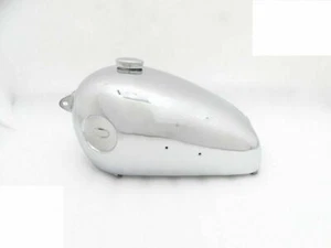 BSA B31B33 ÉMBOLO MODELO ACERO CROMADO GAS COMBUSTIBLE TANQUE GASOLINA CON TAPA - Imagen 1 de 4