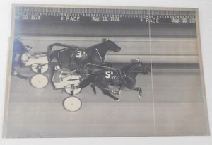 1974 Harness Racing Laurel Raceway MD Wallkill Paddy w/ W. Roberts Single Shaft - Picture 1 of 3