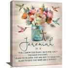 Jeremiah 29:11 For I Know the Plans I Have Canvas Print Wood Frame 12 x 16 inch