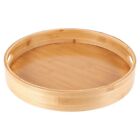 Round Serving Bamboo Wooden Tray for Dinner Trays Tea Bar Breakfast Food6515
