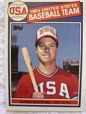 1985 Topps #401 Mark McGwire USA Baseball Card