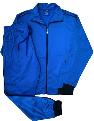 Chándal clásico para hombre Jogger Premium chaqueta de pista y pantalones de chándal conjunto Foto 1 de 4