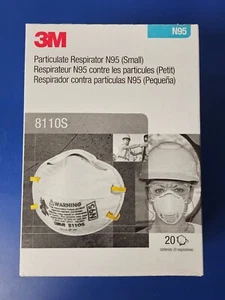 3M PARTICULATE RESPIRATOR 8110S N95 160 per/Case - Picture 1 of 8