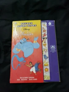 Vintage Disney Golden Sound Story Book ALADDIN Electronic Storybook New Sealed - Picture 1 of 8